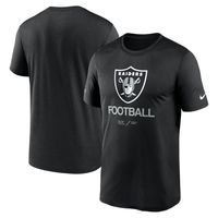 Men's Nike Black Las Vegas Raiders Sideline Infograph Performance T-Shirt