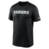 Men's Nike Black Las Vegas Raiders Sideline Legend Performance T-Shirt