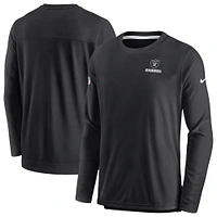 Men's Nike Black Las Vegas Raiders Sideline Lockup Performance Pullover Sweatshirt