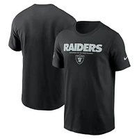 T-shirt Nike noir Las Vegas Raiders pour homme