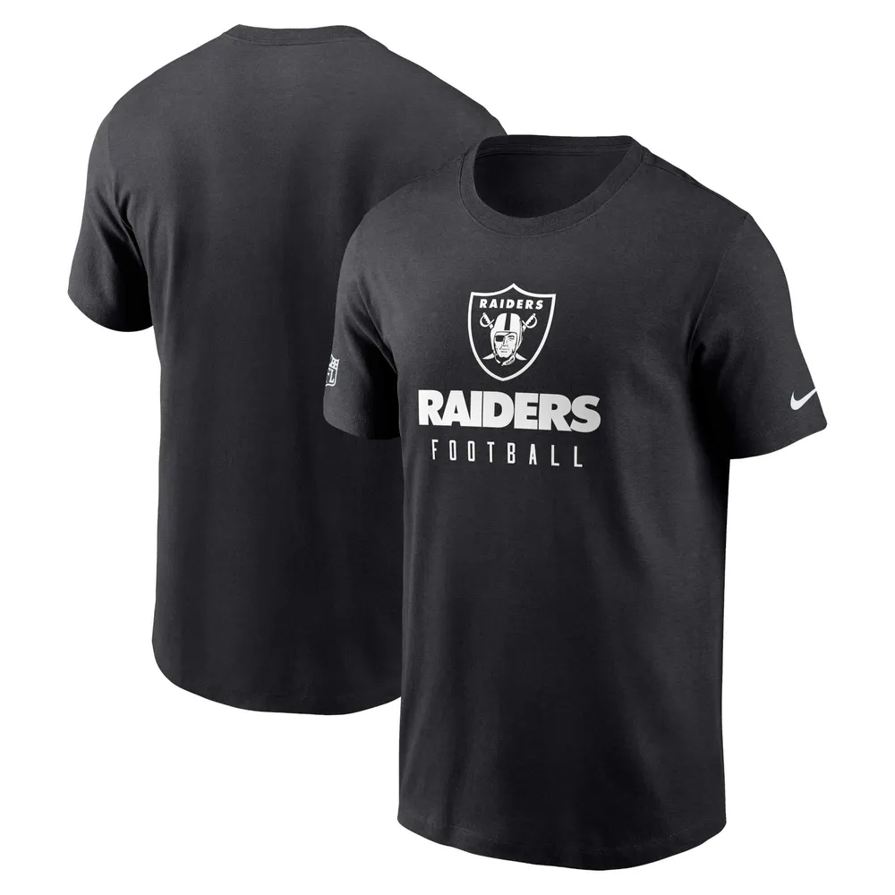 T-shirt Nike Las Vegas Raiders Sideline Performance pour homme - Noir