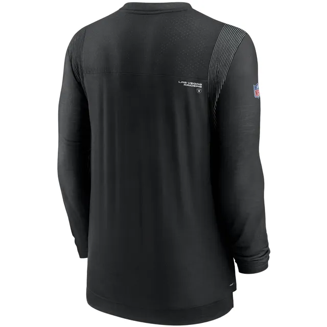 Nike Men's Dri-Fit Sideline Team (NFL Las Vegas Raiders) Long-Sleeve T-Shirt in Black, Size: Small | 00LX00A8D-0BI