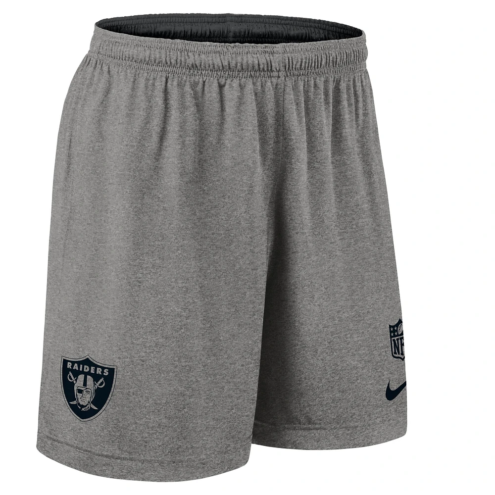 Men's Nike Black Las Vegas Raiders Sideline Reversible Performance Shorts