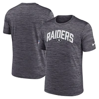 Las Vegas Raiders Nike Sideline Velocity Athletic Stack Performance T-Shirt  - White