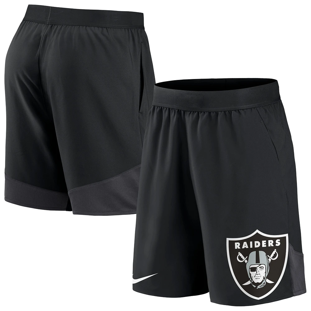 Men's Nike Black Las Vegas Raiders Stretch Performance Shorts