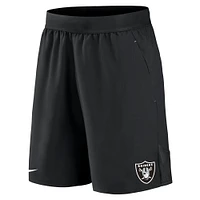 Short tissé extensible Nike noir Las Vegas Raiders pour homme