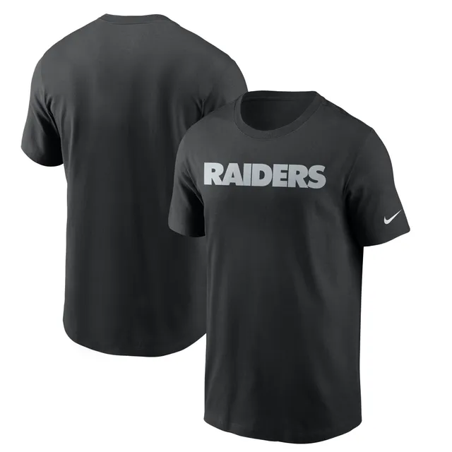 Las Vegas Raiders Womens Solid Big Logo Crop Top