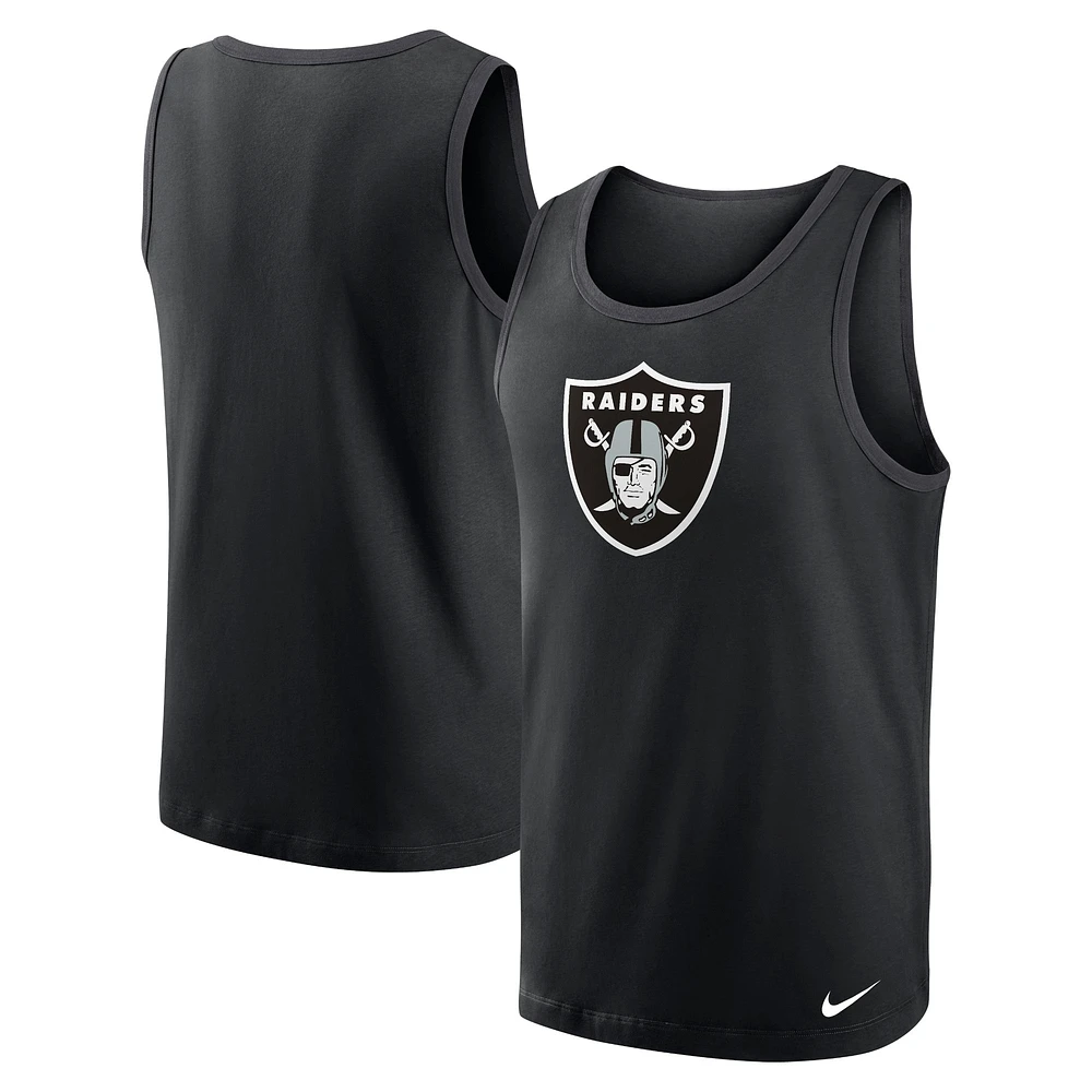 Men's Nike Black Las Vegas Raiders Tri-Blend Tank Top