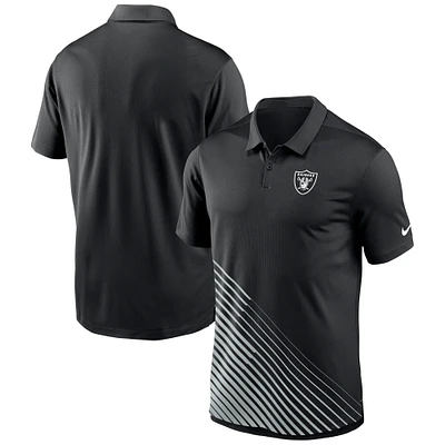 Polo Nike noir Las Vegas Raiders Vapor Performance pour homme