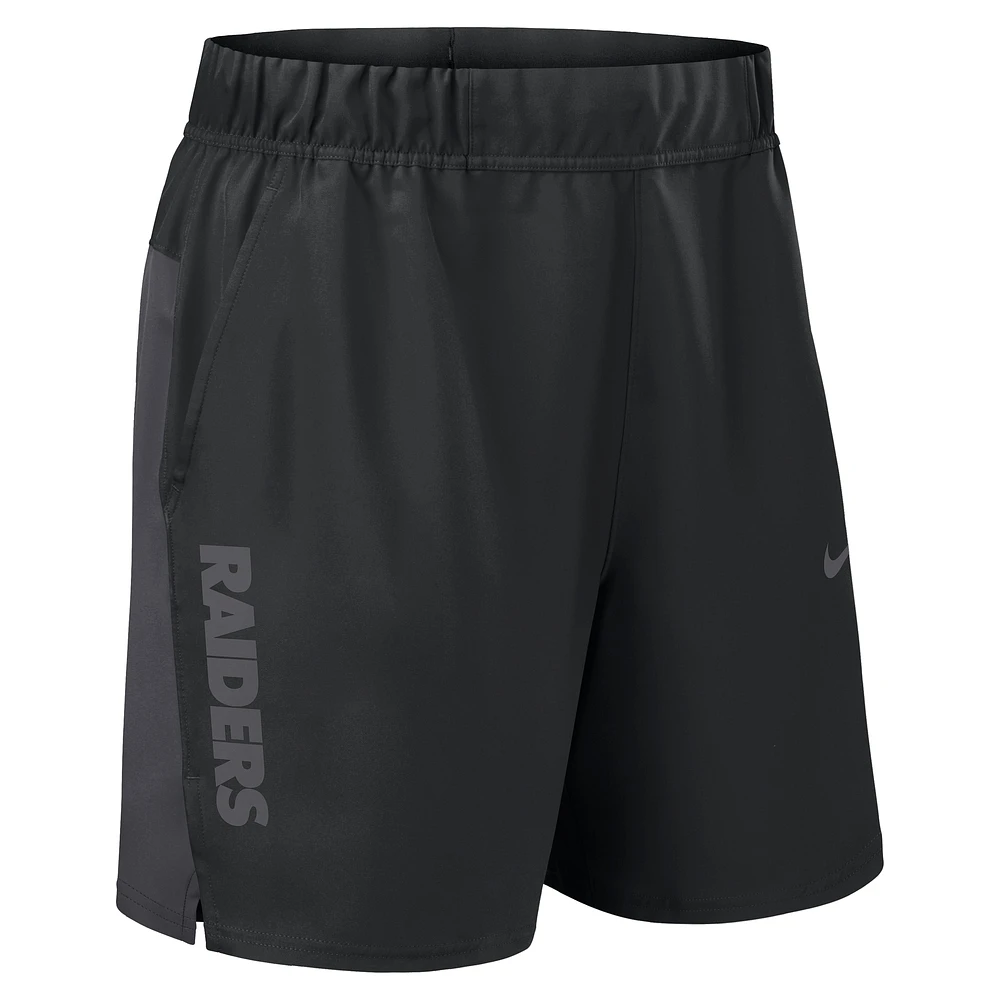 Men's Nike Black Las Vegas Raiders Woven Victory Performance Shorts