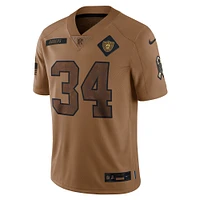 Maillot Nike Bo Jackson marron Las Vegas Raiders 2023 Salute To Service Limited pour homme