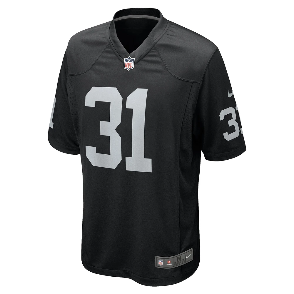 Men's Nike Brandon Facyson  Black Las Vegas Raiders Team Game Jersey