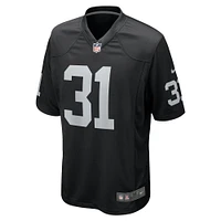 Men's Nike Brandon Facyson  Black Las Vegas Raiders Team Game Jersey