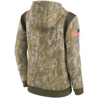 Men's Nike Camo Las Vegas Raiders 2021 Salute To Service - Therma Performance Pullover Hoodie