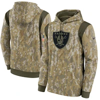 Sweat à capuche Nike Camo Las Vegas Raiders Salute To Service Therma Performance pour homme