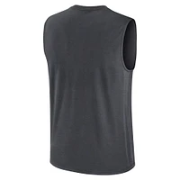 Men's Nike Charcoal Las Vegas Raiders Primetime Legend Performance Muscle Tank Top