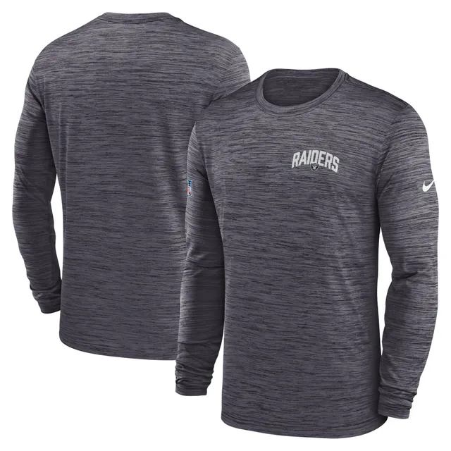 Nike Men's Dri-Fit Sideline Team (NFL Las Vegas Raiders) Long-Sleeve T-Shirt in Black, Size: Small | 00LX00A8D-0BI