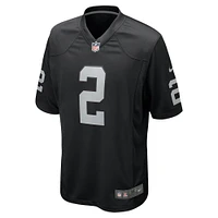 Men's Nike Daniel Carlson  Black Las Vegas Raiders Team Game Jersey