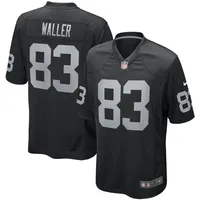 Maillot de joueur jeu Nike Darren Waller pour hommes, noir, Las Vegas Raiders