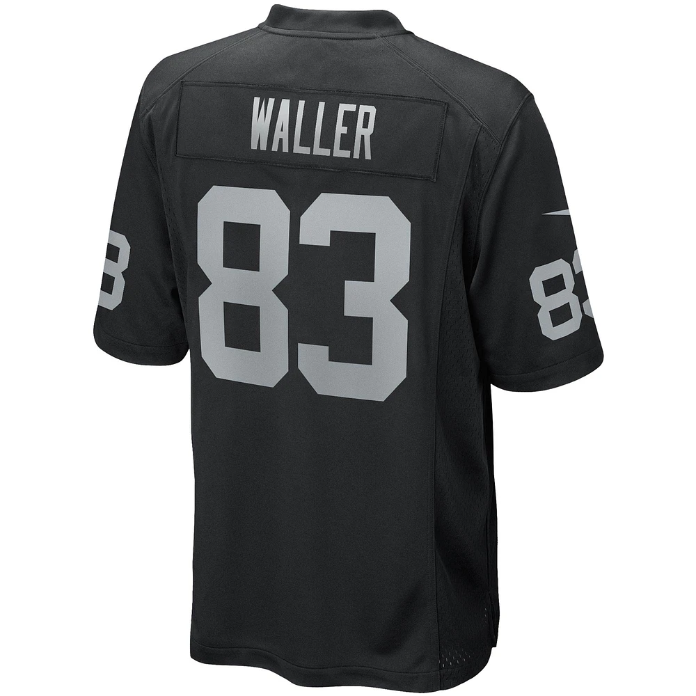 Maillot de joueur jeu Nike Darren Waller pour hommes, noir, Las Vegas Raiders