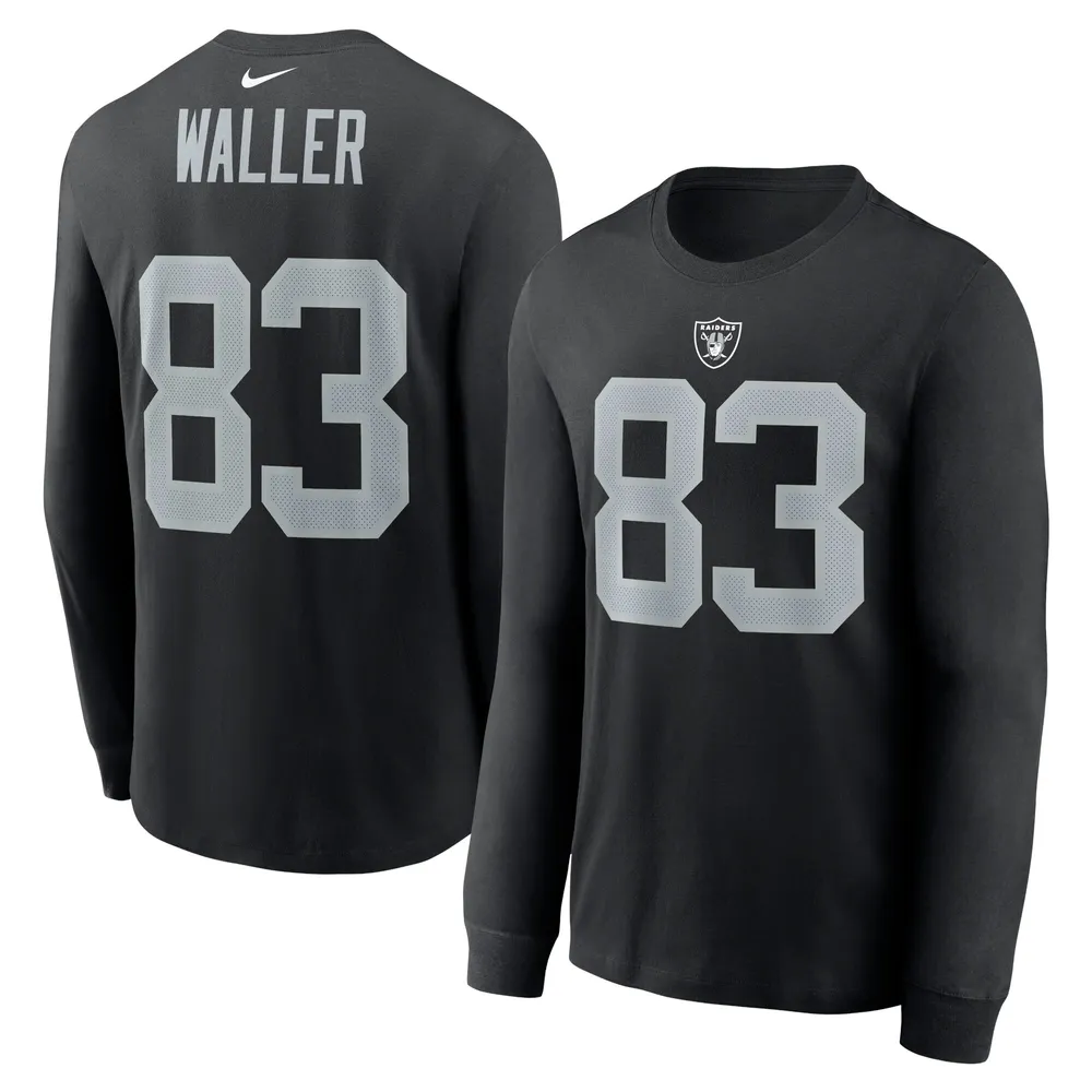 Men's Nike Darren Waller Black Las Vegas Raiders Name & Number T-Shirt Size: Medium