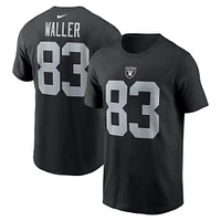 Men's Nike Darren Waller  Black Las Vegas Raiders Player Name & Number T-Shirt