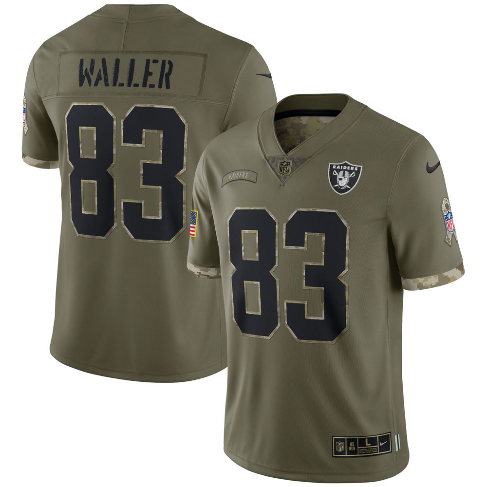 Nike Men's Nike Darren Waller Olive Las Vegas Raiders 2022 Salute To  Service Limited Jersey