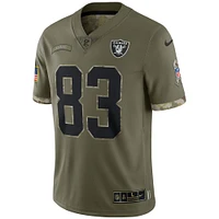 Maillot Nike Darren Waller pour homme Las Vegas Raiders Salute To Service Limited Olive