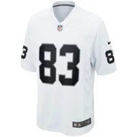 Maillot de match Nike Darren Waller pour hommes, blanc, Las Vegas Raiders