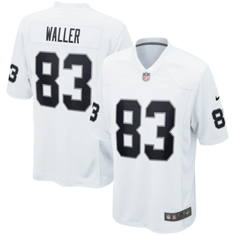 Maillot de match Nike Darren Waller pour hommes, blanc, Las Vegas Raiders