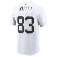 Men's Nike Darren Waller White Las Vegas Raiders Player Name & Number T-Shirt