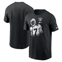 T-shirt graphique Nike Davante Adams pour homme, noir, Las Vegas Raiders Player