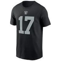 T-shirt Nike Davante Adams pour homme, noir, nom et numéro du joueur des Las Vegas Raiders