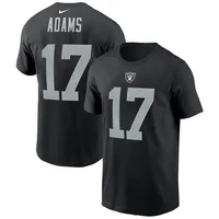 T-shirt Nike Davante Adams pour homme, noir, nom et numéro du joueur des Las Vegas Raiders