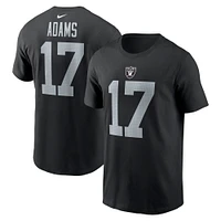 T-shirt Nike Davante Adams pour homme, noir, nom et numéro du joueur des Las Vegas Raiders