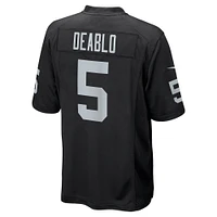 Maillot de jeu Nike Divine Deablo pour hommes des Las Vegas Raiders, noir