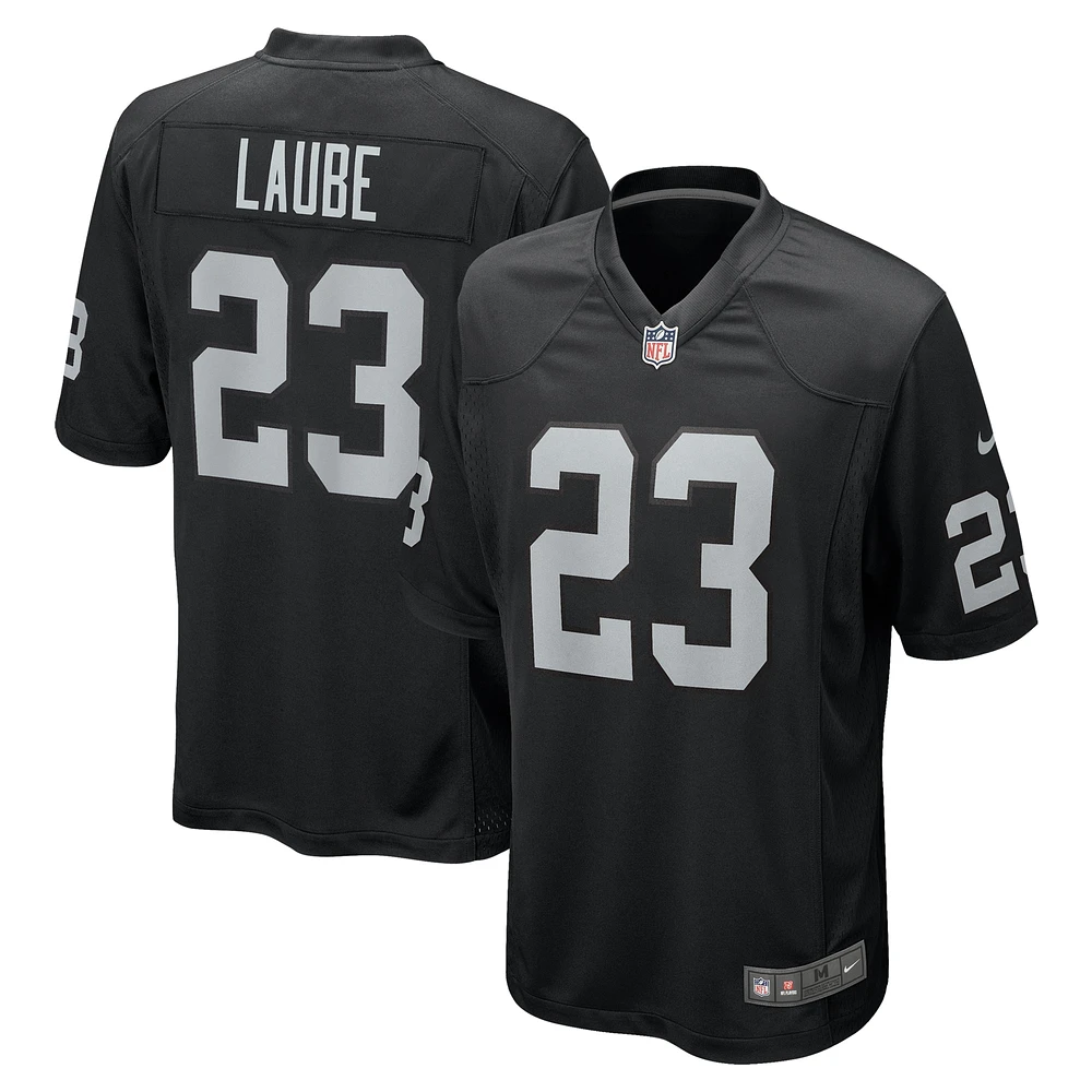 Maillot Nike Dylan Laube pour homme, noir, équipe des Las Vegas Raiders