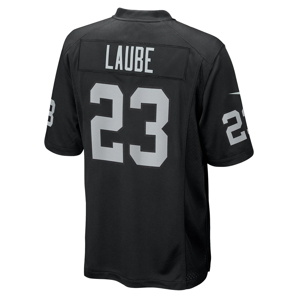 Maillot Nike Dylan Laube pour homme, noir, équipe des Las Vegas Raiders