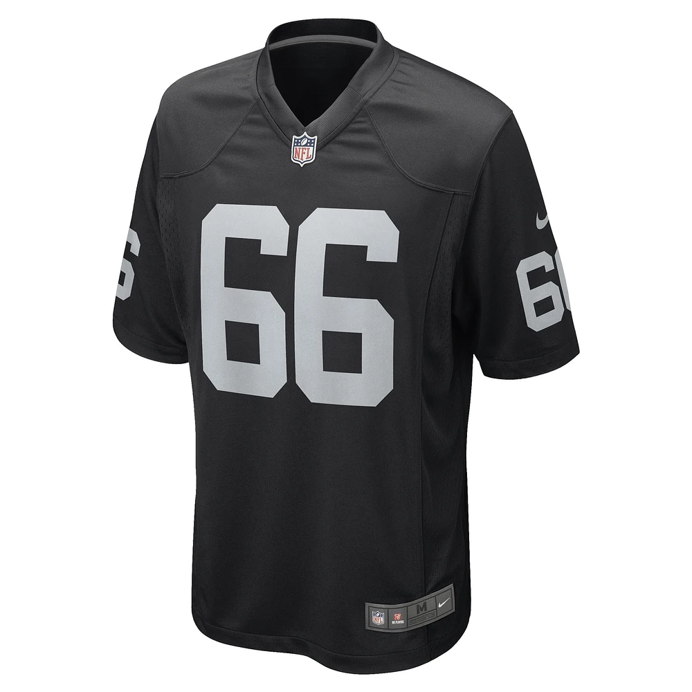 Men's Nike Dylan Parham Black Las Vegas Raiders Game Player Jersey