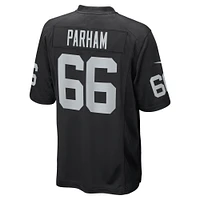 Men's Nike Dylan Parham Black Las Vegas Raiders Game Player Jersey