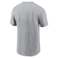 Men's Nike  Gray Las Vegas Raiders Logo Essential T-Shirt