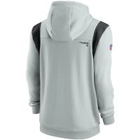 Men's Nike Gray Las Vegas Raiders Sideline Performance - Full-Zip Hoodie