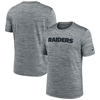 Men's Nike Gray Las Vegas Raiders Velocity Performance T-Shirt