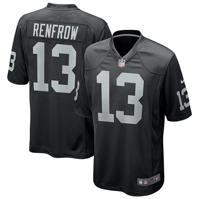 Maillot de joueur jeu Nike Hunter Renfrow pour hommes, noir, Las Vegas Raiders