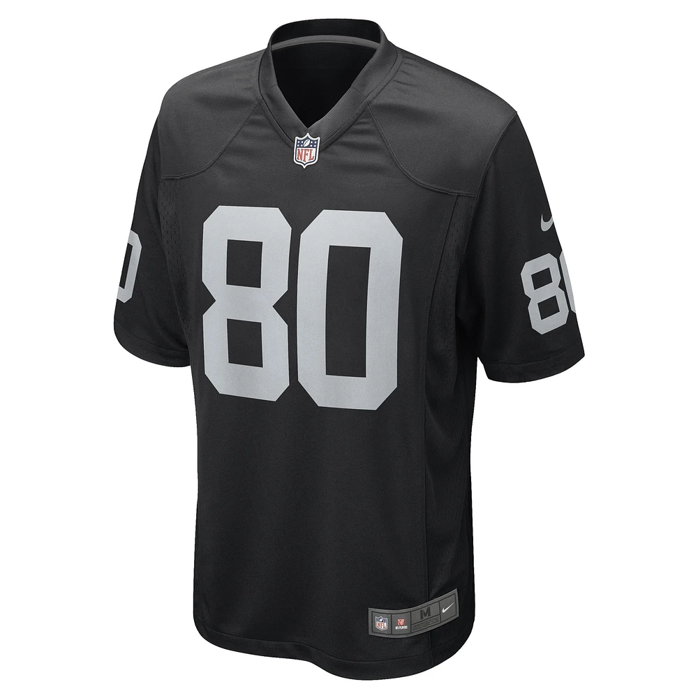 Maillot de joueur jeu Nike Jesper Horsted pour hommes, noir, Las Vegas Raiders
