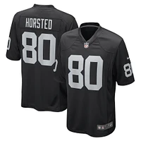 Maillot de joueur jeu Nike Jesper Horsted pour hommes, noir, Las Vegas Raiders