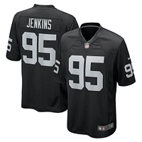 Maillot de match Nike John Jenkins noir Las Vegas Raiders pour homme