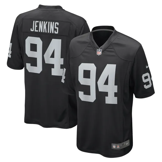 Jordan Jenkins Las Vegas Raiders Women's Black Name & Number Logo Slim Fit  T-Shirt 