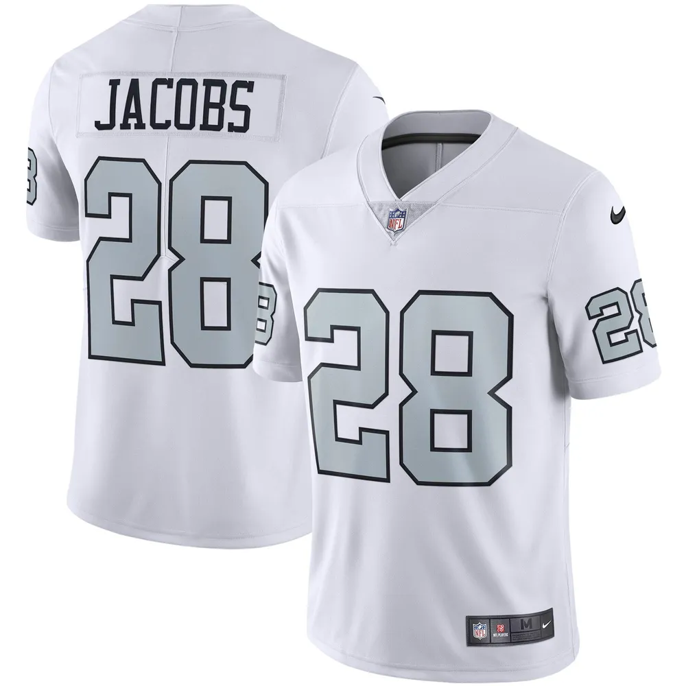 Mens Las Vegas Raiders Josh Jacobs White Game Jersey - White