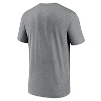 T-shirt de performance Nike Las Vegas Raiders Heather Charcoal Property Of Legend pour homme